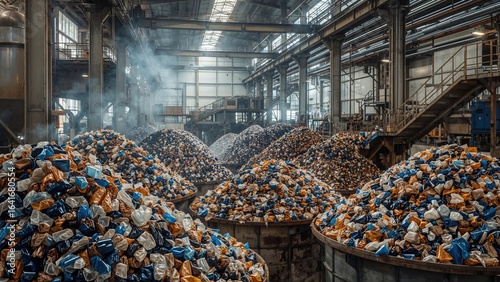 Granulated plastic material...