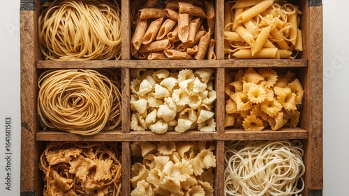 Nine different pasta shapes...