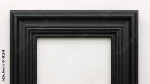 Black timber frame set on a...