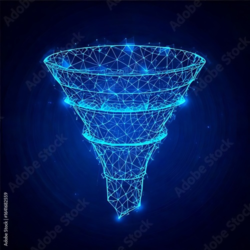 Abstract funnel graphic