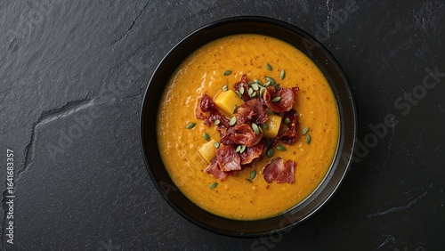 Creamy winter squash soup w...