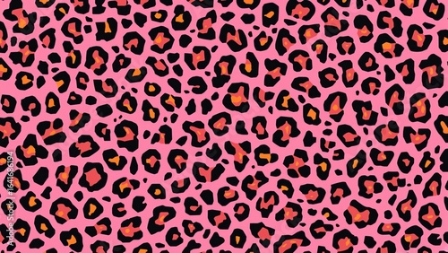 Endless colorful leopard sk...