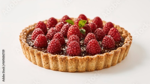 Raspberry-decorated chocola...