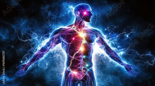 Energy flowing through human body