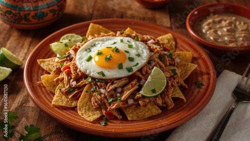 Fried egg and chicken serve...