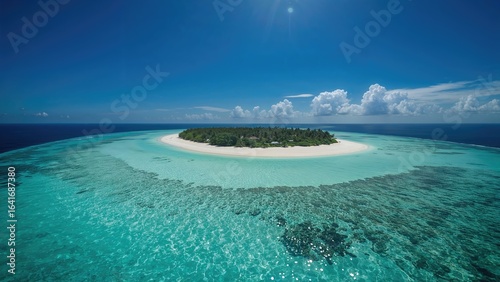 Aerial perspective of tropi...