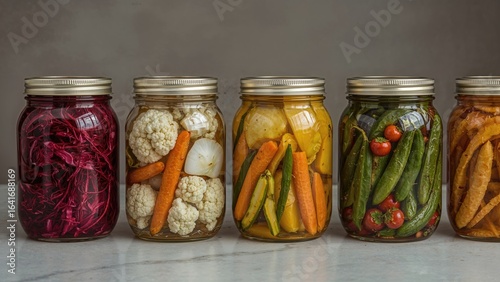 Assorted fermented vegetabl...