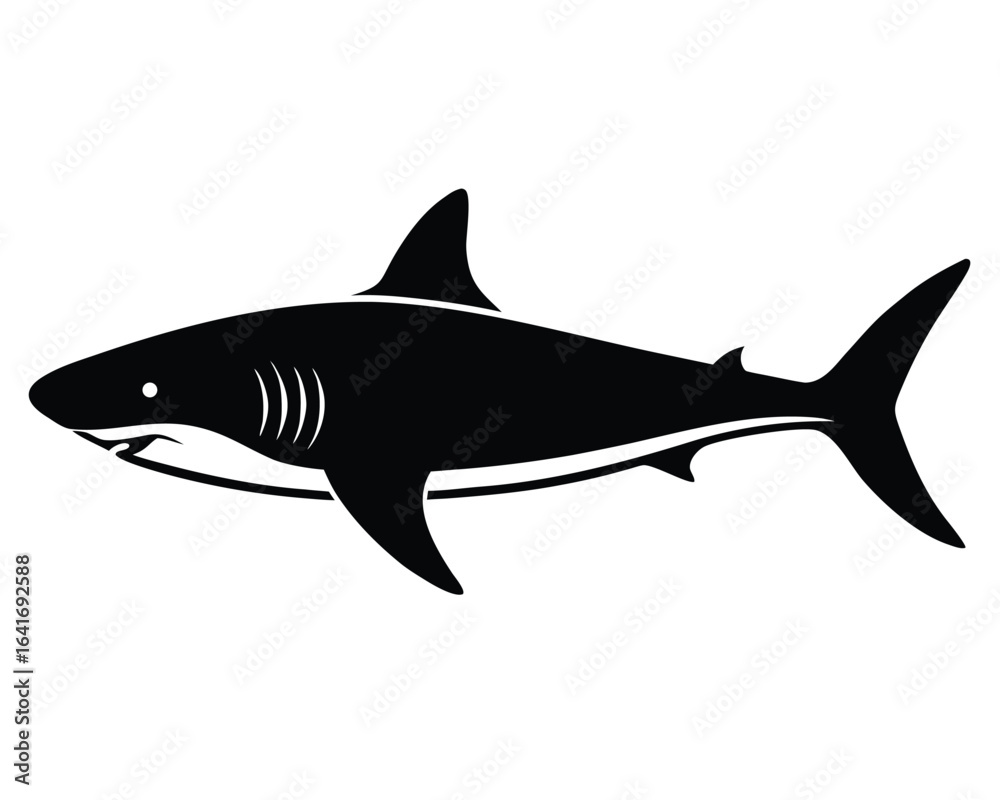 Obraz premium Shark Silhouette