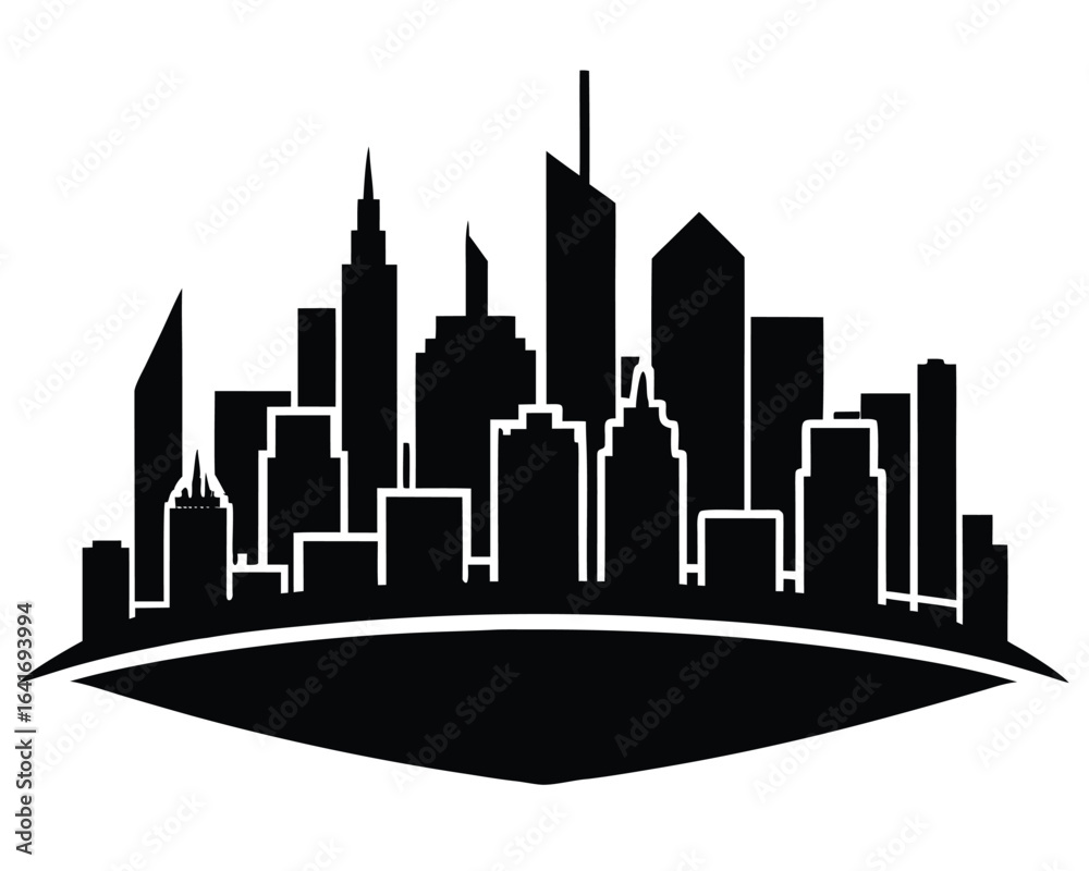 Fototapeta premium Skyline Silhouette