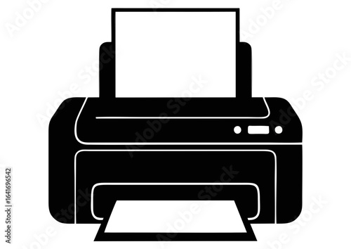 Black silhouette of a toolbox on white background for tools and repair concept