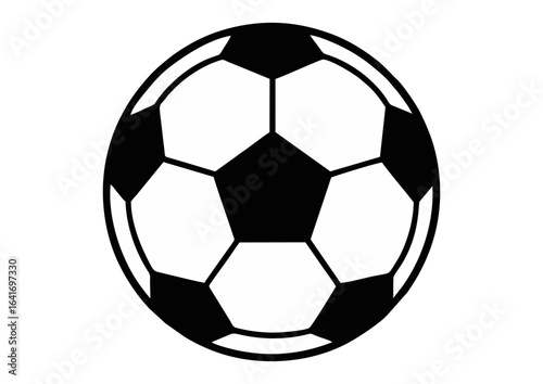 Black silhouette of a basketball on white background for sports and athletic concept