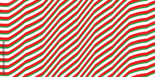 red, white. green stripe. Pattern of stripes seamless design pattern candy cane, for fabric. Vertical stripe abstract background