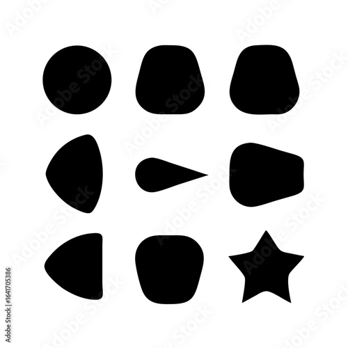 Versatile collection of modern graphic interface settings icons ideal for web design app development and user experience enhancement
