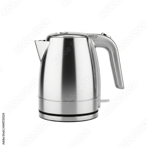 Sleek modern stainless steel electric kettle ready for your kitchen or commercial beverage service