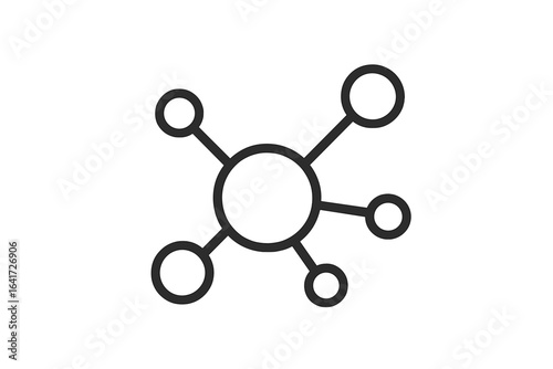 Probiotics and Molecular Structure Icon, Vector Illustration on Transparent Background, Science and Health Concept, Microbiology Symbol, Medical and Biological Design Element