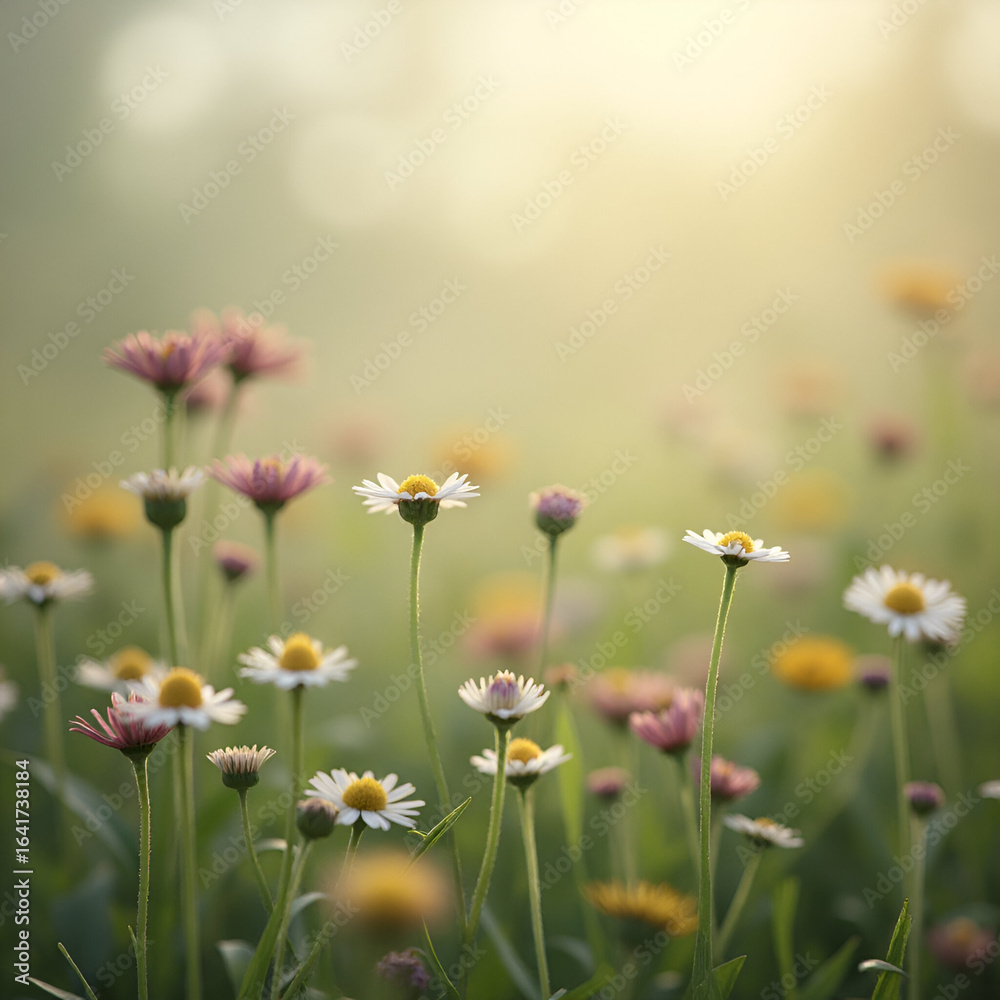 Fototapeta premium field of daisies