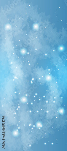Space galaxy background with many stars. Space infinity with milky way starlight glow astronomical vector background	