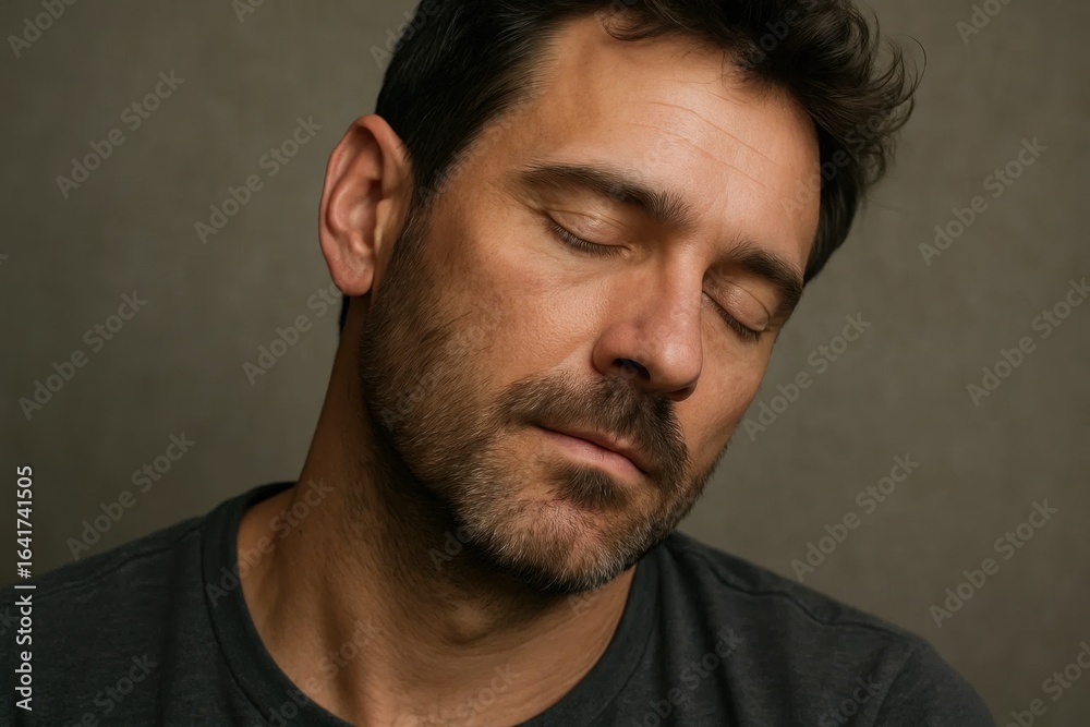 Fototapeta premium A man in contemplation