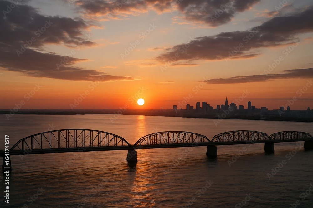 Obraz premium A Bridge Over Time