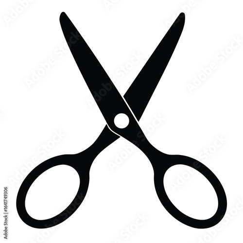 Florist element isolated scissors on white background 
