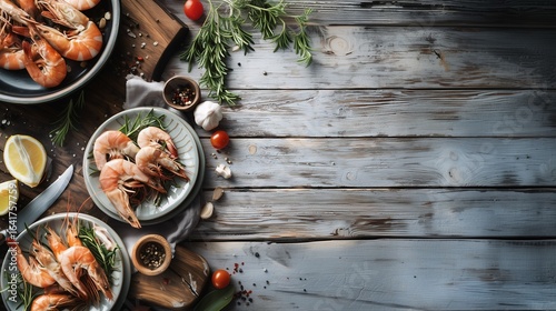 Mediterranean Seafood Feast: Shrimp and Rustic Charm