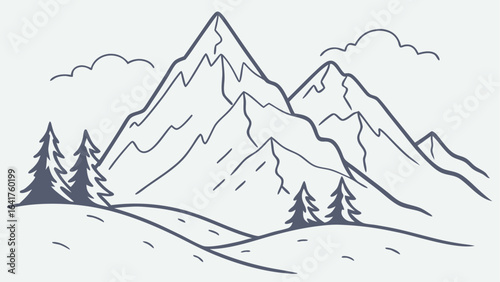winter mountain landscape