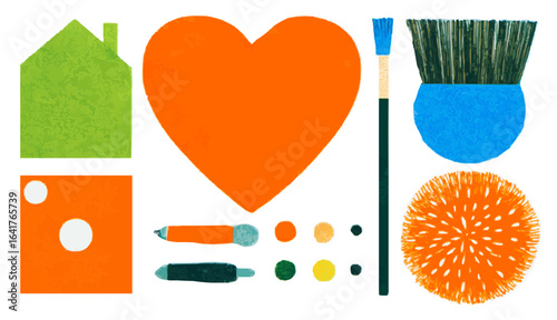 Isolate, vector children's illustration, cakes, sweets, for children's web design, creative style Freaks, vector graphics for sites, landing pages, advertising, web design