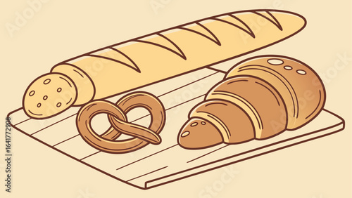 vector illustration of bread