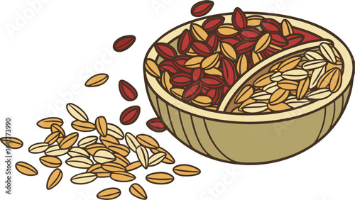 nuts and dried fruits