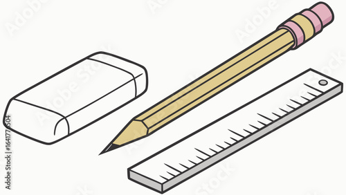 pencil and eraser