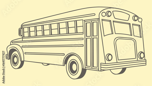 old bus vector