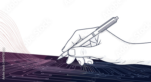 The creative process of writing and drawing on digital surfaces with a stylus