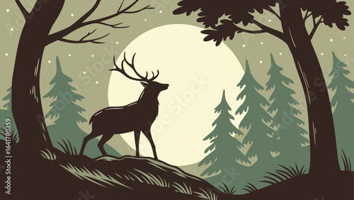 deer in the woods