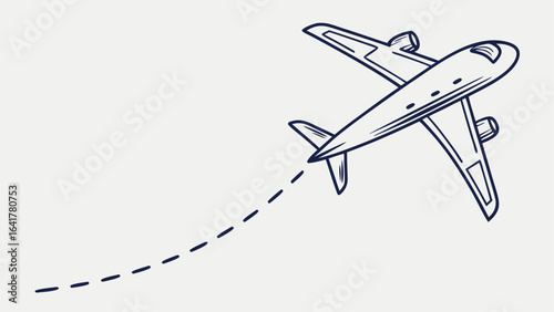 vector illustration of airplane