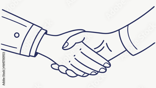 handshake vector illustration