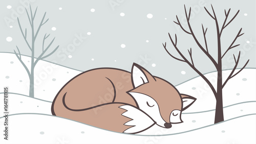 fox in the snow