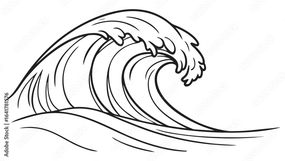 Naklejka premium vector illustration of a bird