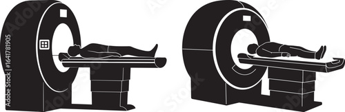 Medical imaging machine with patient silhouette