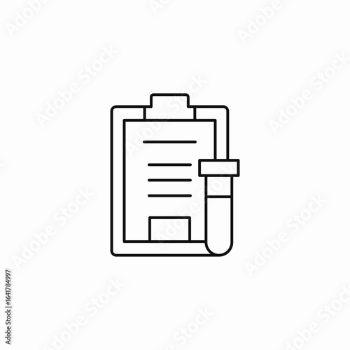 medical report test icon sign vector