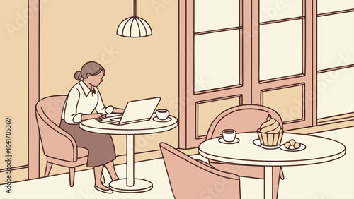 woman in cafe