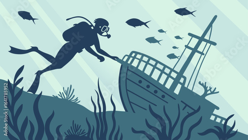 diver in the sea