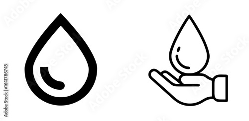 Blood Drop Icon for Medical, Health, and Laboratory Design