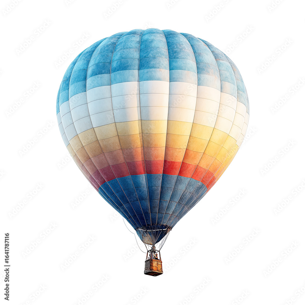 Naklejka premium Colorful hot air balloon