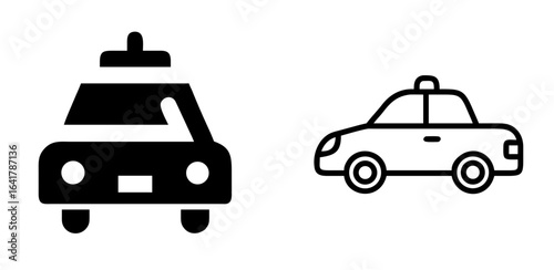 Taxi Icon for Transportation, Travel, and Urban Mobility Design