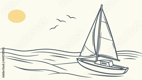 sailboat on the sea