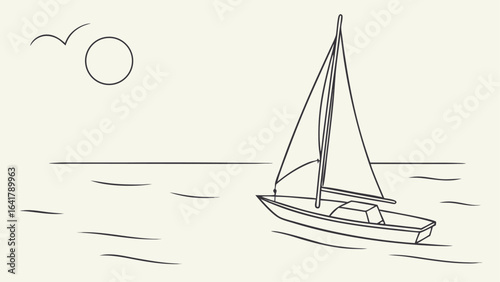 sailboat on the sea