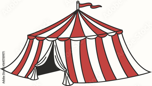 circus tent vector illustration