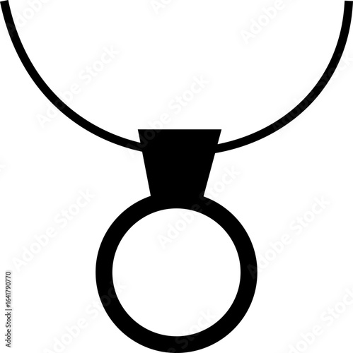 Woman's jewelry icon elegant vector of rings, neckless, bangles, and watches, in minimalist black silhouette style for fashion design accessory branding E-commerce stores luxury boutique logos for web
