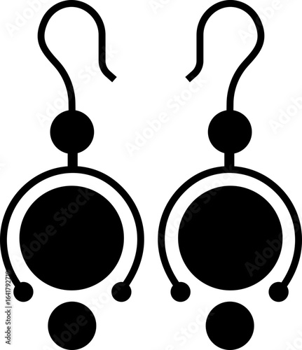 Woman's jewelry icon elegant vector of rings, neckless, bangles, and watches, in minimalist black silhouette style for fashion design accessory branding E-commerce stores luxury boutique logos for web