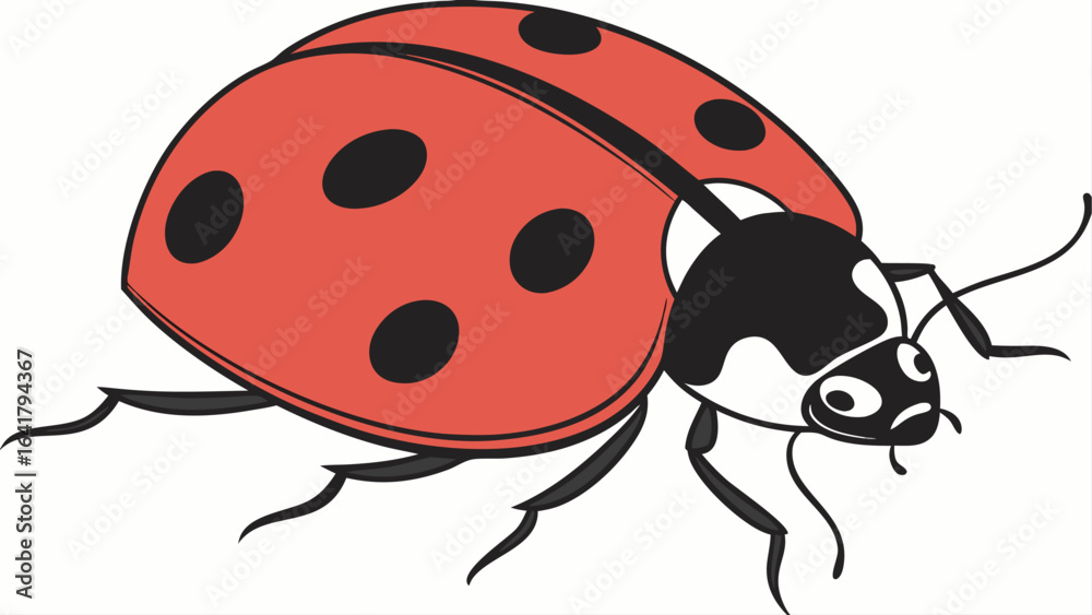 Obraz premium ladybug on white background
